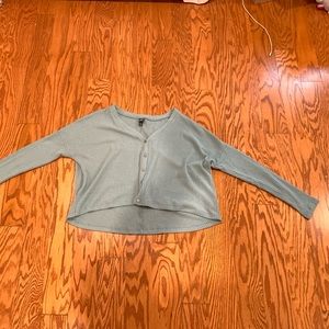 Blue thermal sweater